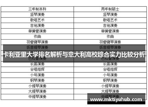 卡利亚里大学排名解析与意大利高校综合实力比较分析